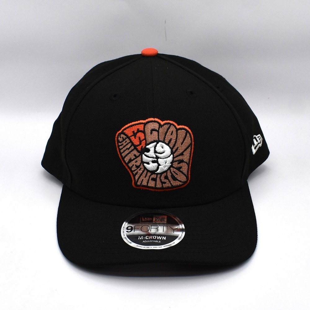 New Era 9FORTY San Francisco Giants MLB Snapback Hat Cap Black Orange NWT OSFM